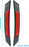 6Pcs Car Reflective Trim Side Marker Stickers