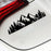 Vinyl Snow Mountain Tree Decal Sticker