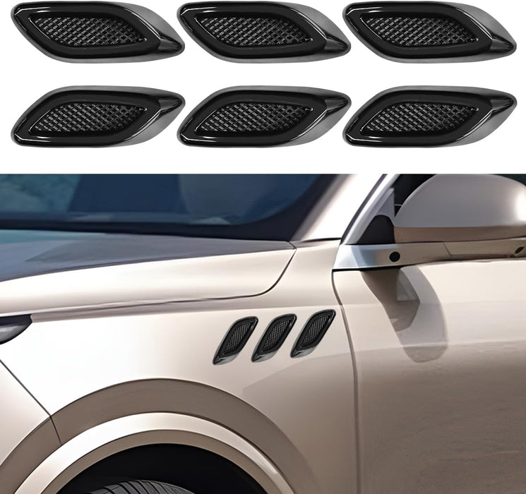 6PCS Car Exterior Hood Side Door