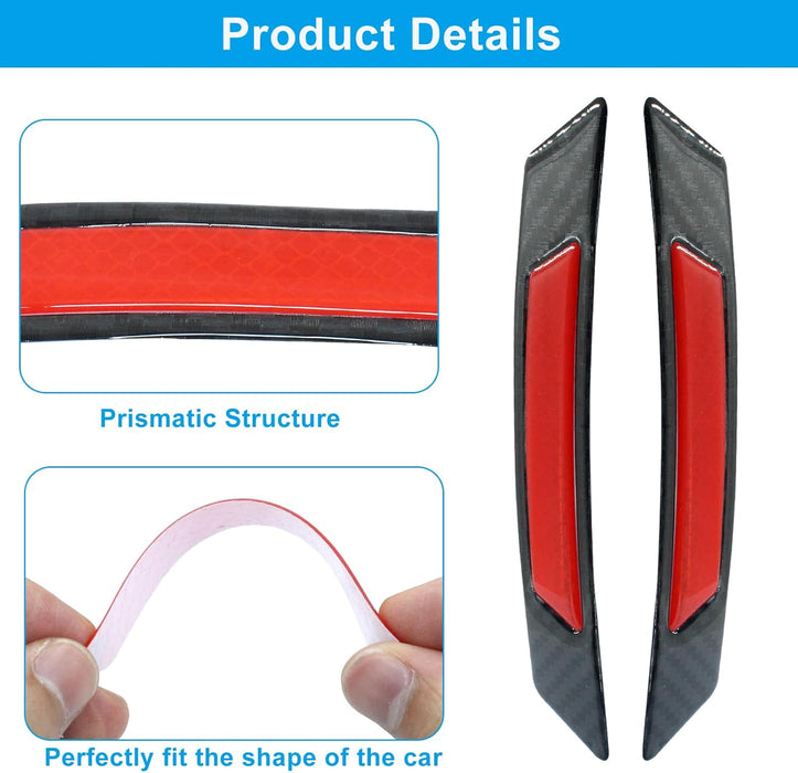 6Pcs Car Reflective Trim Side Marker Stickers