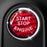 Car Push Start Button Cover Carbon Fiber Engine Stop