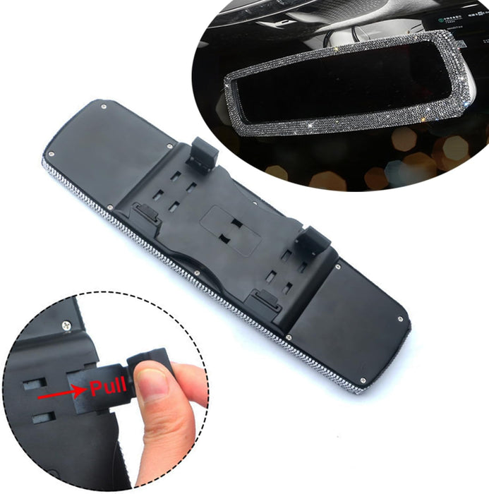 2 Packs Bling Bling Car Rear View Mirror 