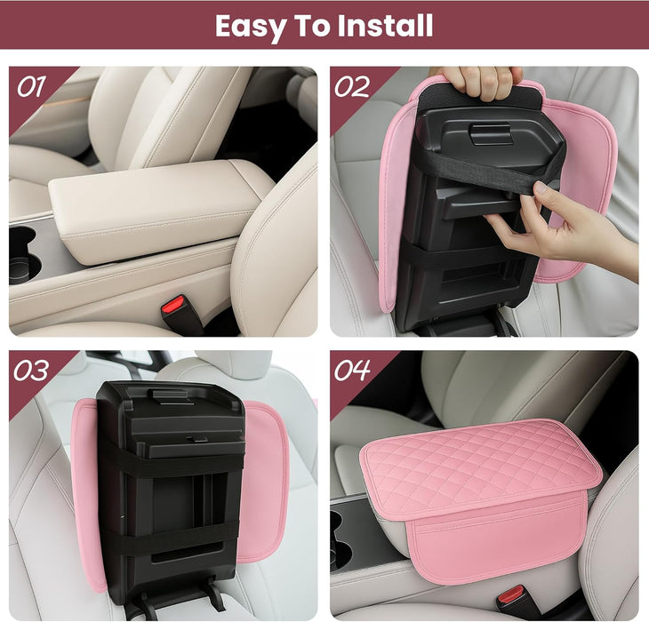 Upgraded Car Center Console Cover Pink