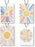 Boho Colorful Sun Car Air Freshener 4 Pcs