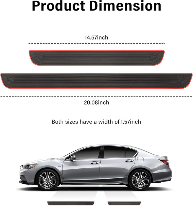 4PCS Car Door Sill Protector