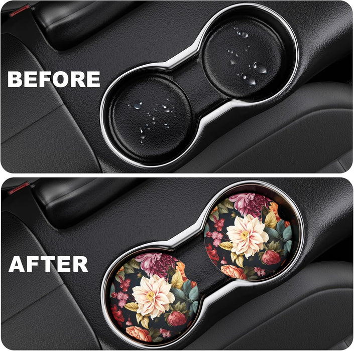 2 Pack Car Cup Holder Coasters