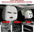 2 PCS Car Headrest Cover, Personalized Funny Car Seat Full Face Mask, Ski Mask Wrap Protection for Auto Front Seat Rest Decoration, Universal Interior Car Accessories (White)