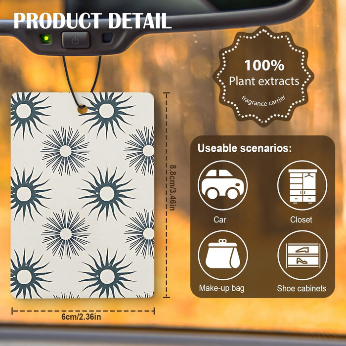 Blue Boho Car Air Freshener 4 Pcs