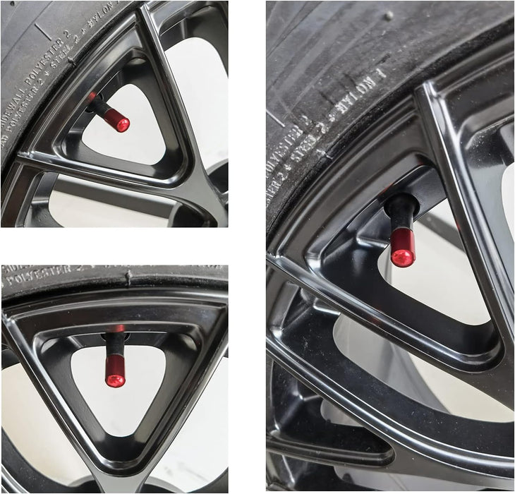 4PCS Car Tire Valve Stem Caps, Air Caps Cover