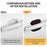 4Pcs Silicone 3D Carbon Fiber Texture Car Door Handle
