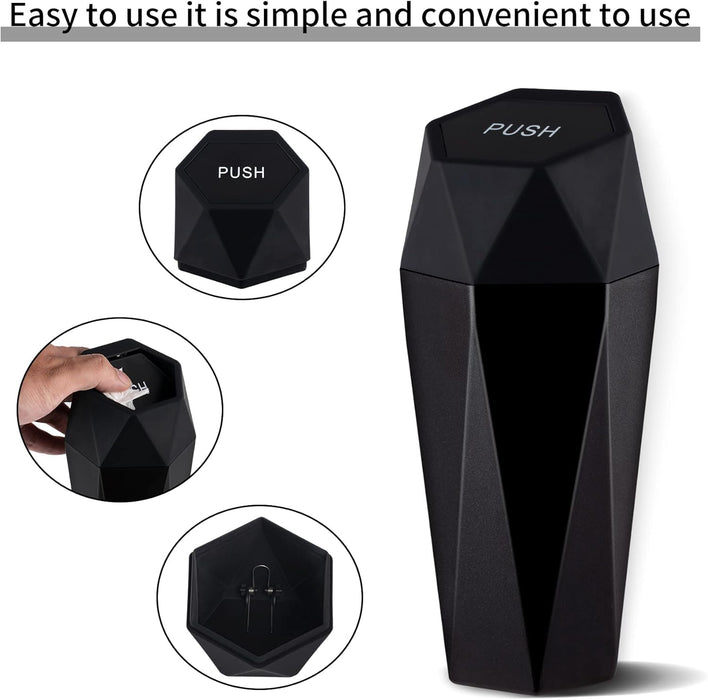 Car Trash Can with Lid