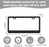 2 Pack Bling License Plate Frames for Women