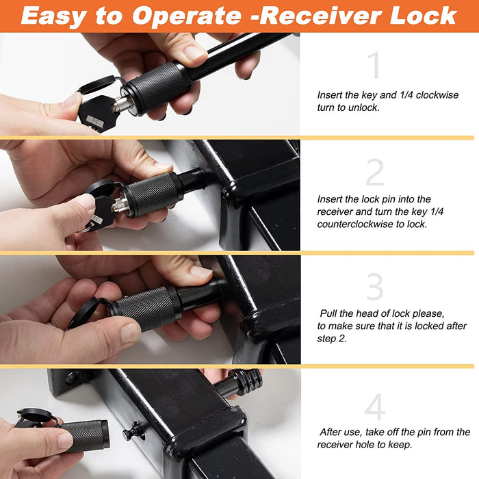 Hitch Receiver Pin Lock