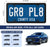 2 Pack Black License Plate Frames