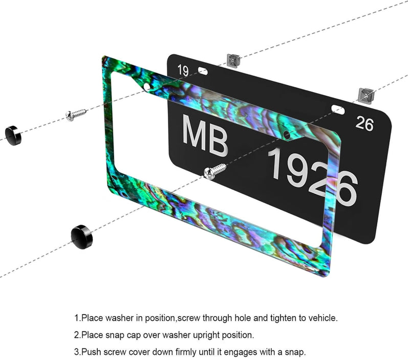 Personalized 1 Pack License Plate Frame