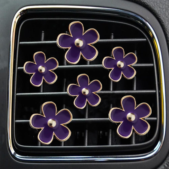 Air Vent Clips - 6 Pcs Daisy Flower