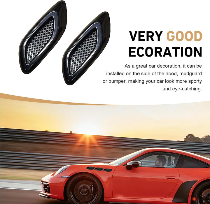 6 PCS Car Hood Side Door Vent Covers