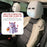 2 PCS Car Headrest Cover, Personalized Funny Car Seat Full Face Mask, Ski Mask Wrap Protection for Auto Front Seat Rest Decoration, Universal Interior Car Accessories (White)