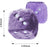 Pair 3” Purple Fuzzy Plush Dice 
