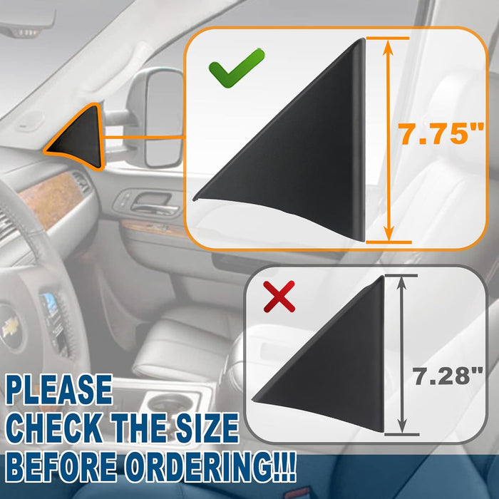 Front Door Upper Trim Panel Triangle Cover