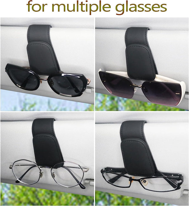 Magnetic Leather Sunglass Holder for Car