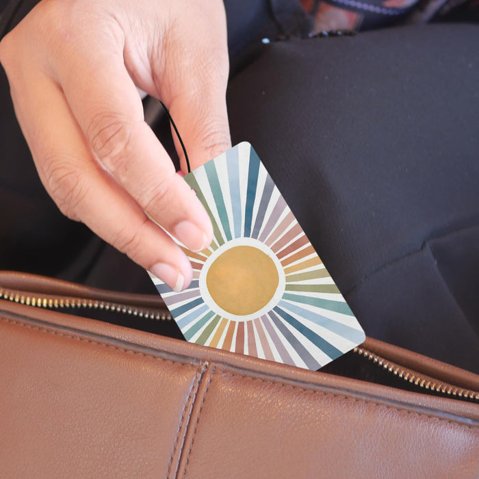 Boho Colorful Sun Car Air Freshener 4 Pcs