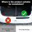 Car Rear Bumper Protector, 33.07Inch X2.75Inch