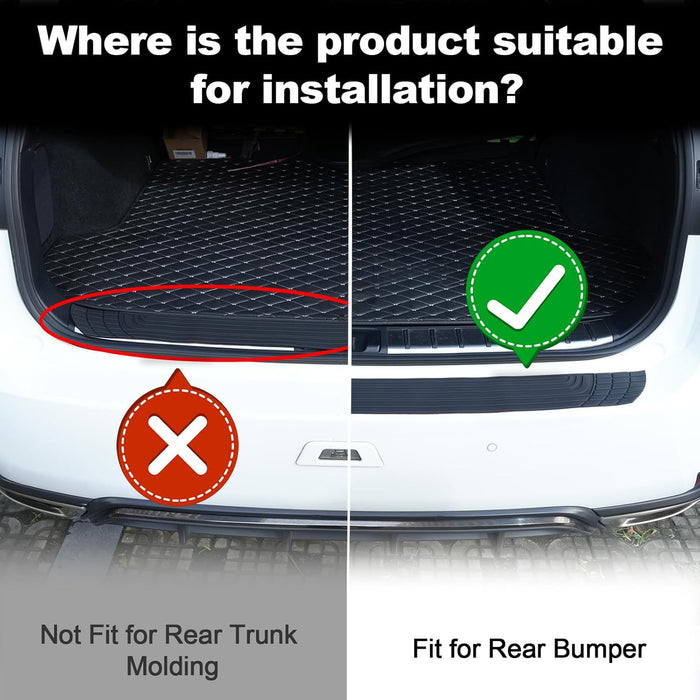 Car Rear Bumper Protector, 33.07Inch X2.75Inch