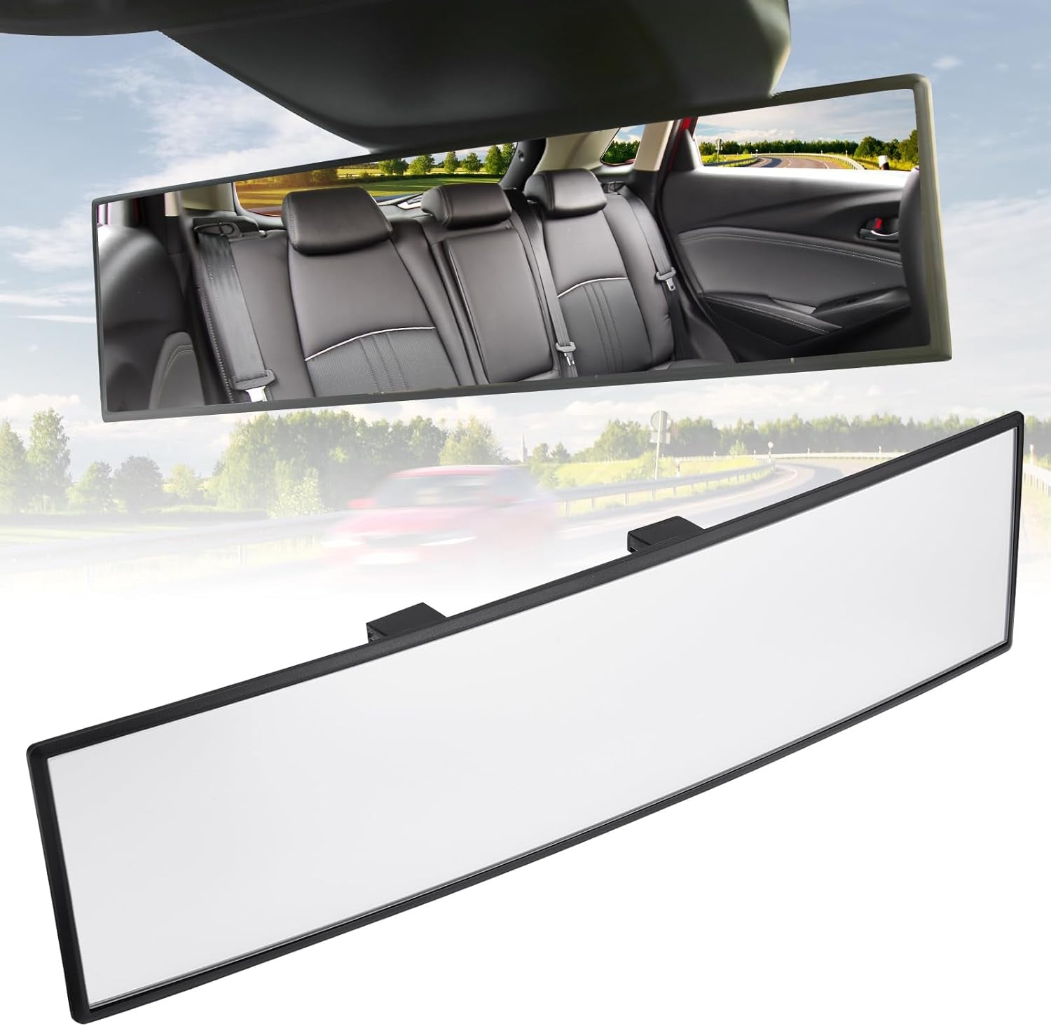 Rear View Mirror, Universal 11.81 Inch