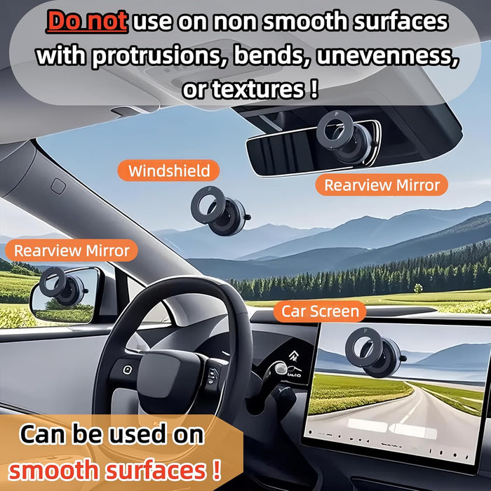 Magnetic Suction Cup Phone Mount for Magsafe