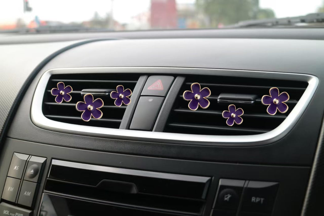 Air Vent Clips - 6 Pcs Daisy Flower