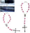 2PCS Pink Rosary Pendant Car Interior