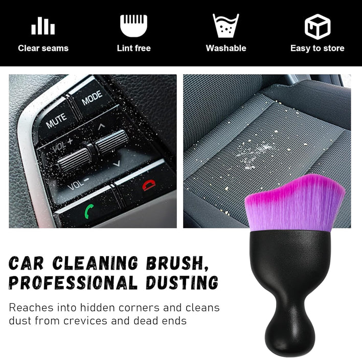 Car Detailing Brush, Curved Soft Bristles