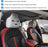2 PCS Car Headrest Cover, Personalized Funny Car Seat Full Face Mask, Ski Mask Wrap Protection for Auto Front Seat Rest Decoration, Universal Interior Car Accessories (White)