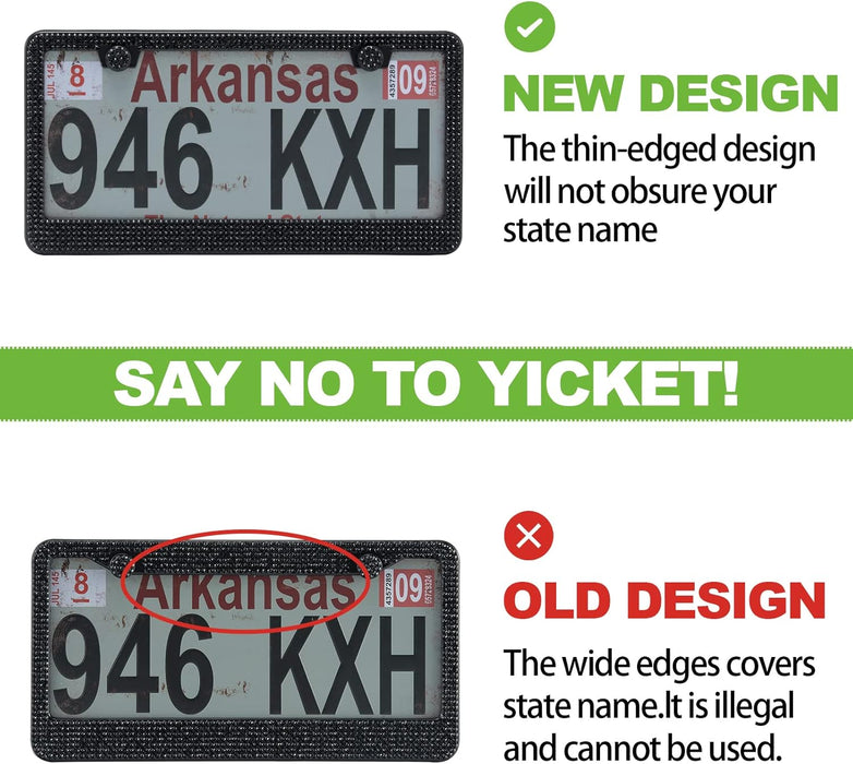 Bling License Plate Frame for Women