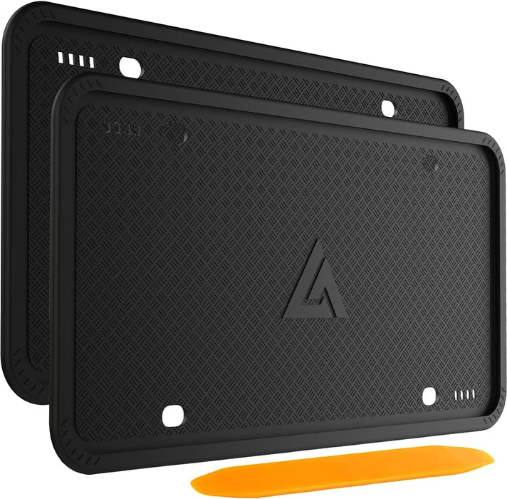 Silicone License Plate Frames Black