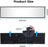 Rear View Mirror, Universal 11.81 Inch