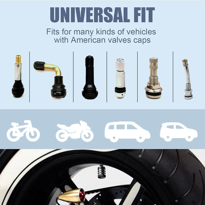 Tire Valve Stem Cap Cover - (5 Pack)