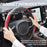 2Pcs Universal Fit Carbon Fiber Steering Wheel 