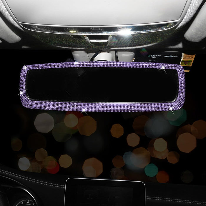 2 Packs Bling Bling Car Rear View Mirror 