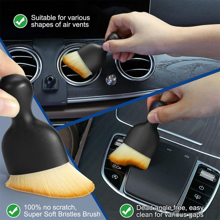 Car Interior Duster Detail Brush Cleaning Gel Kit