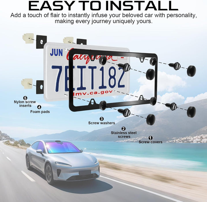 Rustproof License Plate Screws 