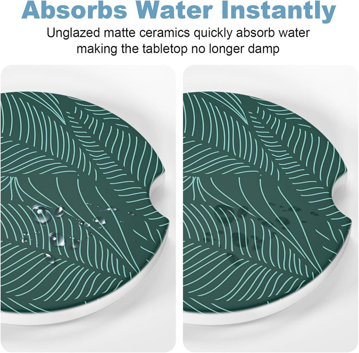 2 Pack Car Cup Holder Coasters