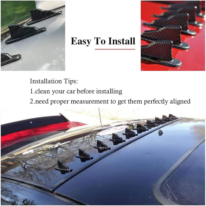 10Pcs/Set Diffuser Shark Fin Kit Compatible 