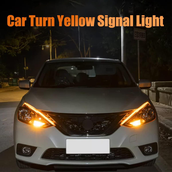 Car LED Strip Lights, 2Pcs 24 Inch Flexible