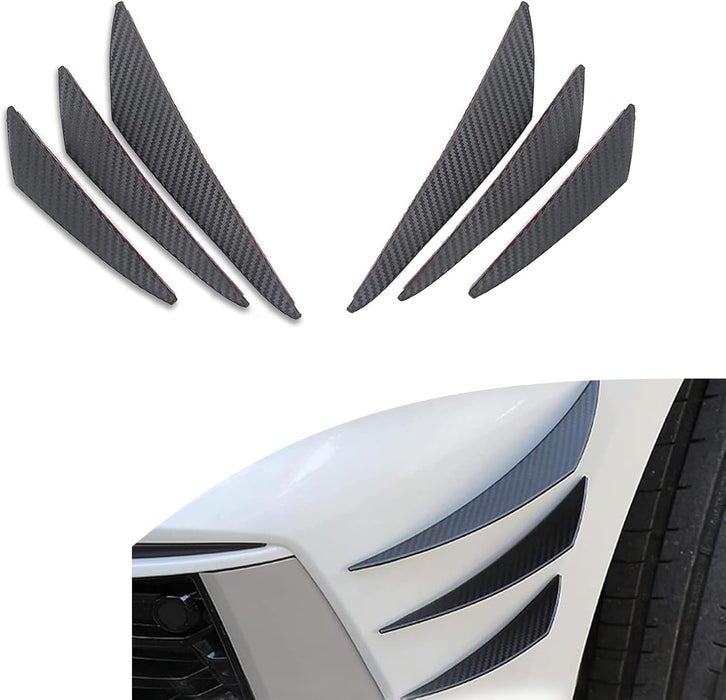 6 PCS Car Spoiler Canards Kit