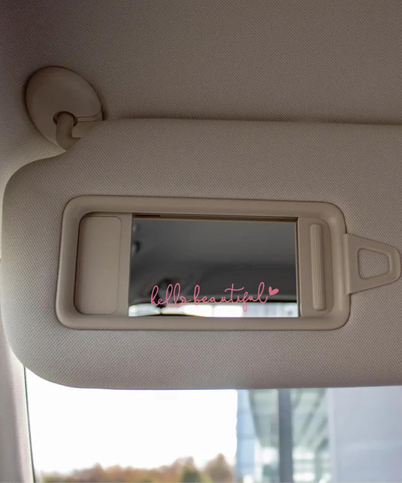 Mirror Decal - Hello Beautiful Rearview