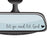 4 Xlet Go and Let God Rear View Mirror Sticker