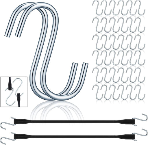 50 Pcs Bungee Cord S Hooks Bulk Rust