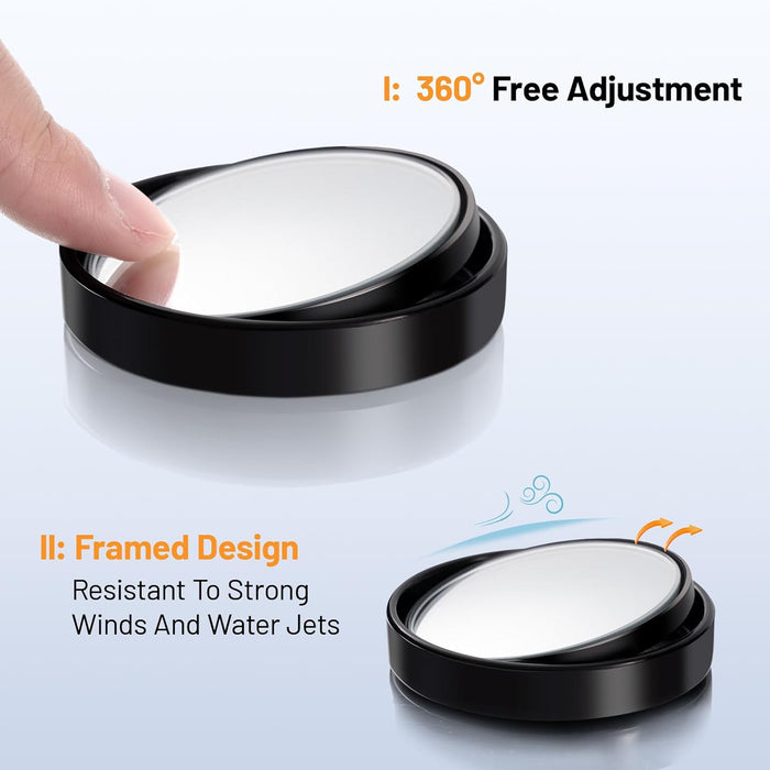 Blind Spot Mirror,2" round HD Glass 